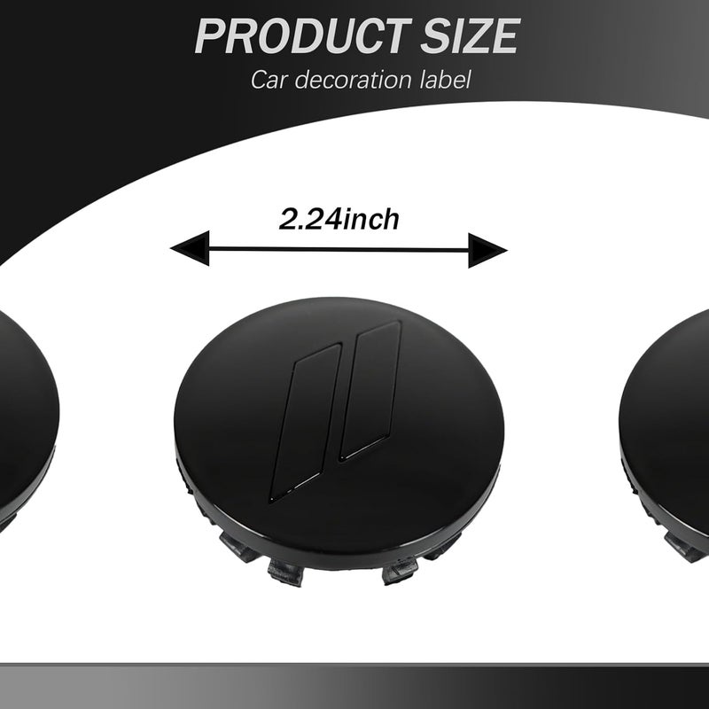 BINQIGOO 4pcs 63mm 2.5 inches Slash Wheel Center Cap Covers Fit for Dodge Charger Durango Dart 2015-2020 Jeep/Chrysler - Image 2